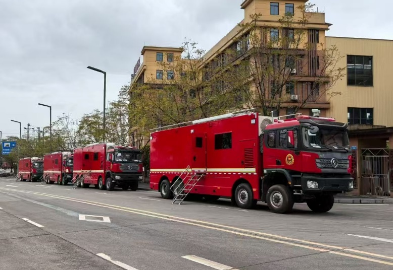 2025年3月30日车载柴油水冷发电机组经过紧张的安装调试